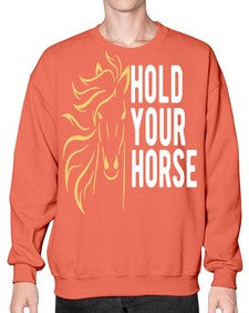 hold your horse Style 5# - horse- Sweatshirt - Crew