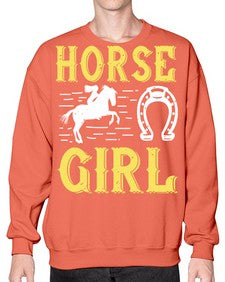 horse girl Style 51# - horse- Sweatshirt - Crew