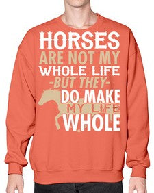 horses are not my whole life - horse- Sweatshirt - Crew