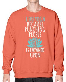 i do yoga  275# - yoga- Sweatshirt - Crew