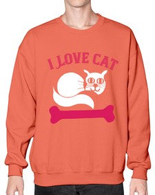 i love cat Style 55# - cats- Sweatshirt - Crew