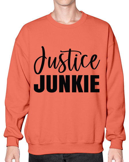 justice junkie 1020# - lawyer- Sweatshirt - Crew
