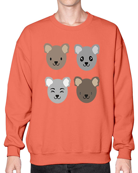 koala bears 167# - bears - animals- Sweatshirt - Crew