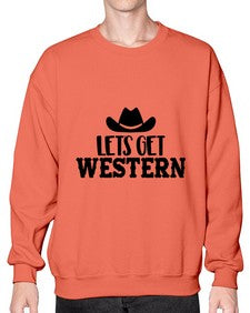 lets get western 723# - western- Sweatshirt - Crew