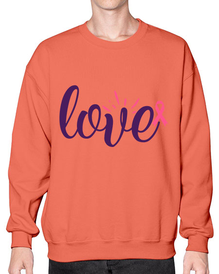 love Style 7# - breast cancer- Sweatshirt - Crew