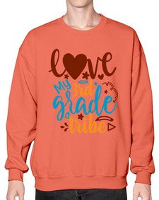 love my third grade tribe 524# - third grade- Sweatshirt - Crew