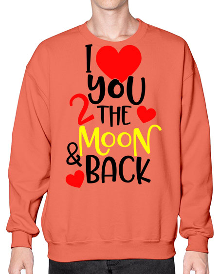 lovemoonback 3# - moon- Sweatshirt - Crew
