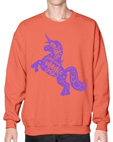 make your own magic colored 283# - unicorn- Sweatshirt - Crew