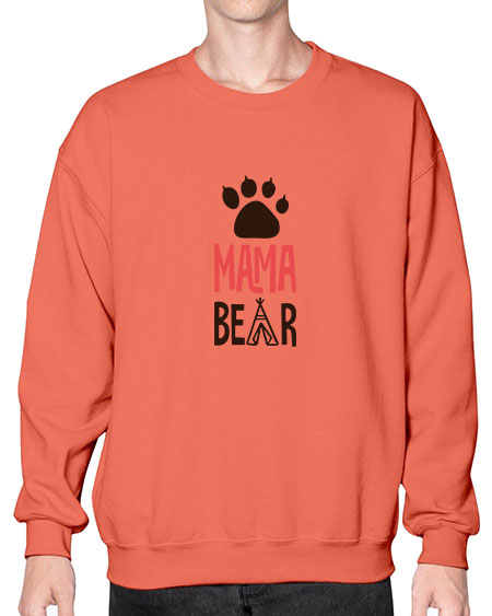 mama bear png 187# - bears - animals- Sweatshirt - Crew