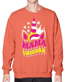 mama unicorn 285# - unicorn- Sweatshirt - Crew