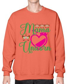 mama unicorn 292# - unicorn- Sweatshirt - Crew