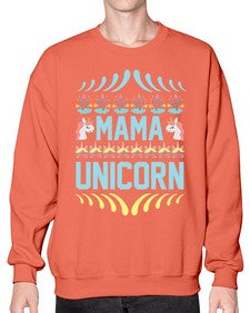 mama unicorn 293# - unicorn- Sweatshirt - Crew