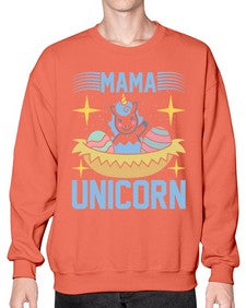 mama unicorn 295# - unicorn- Sweatshirt - Crew