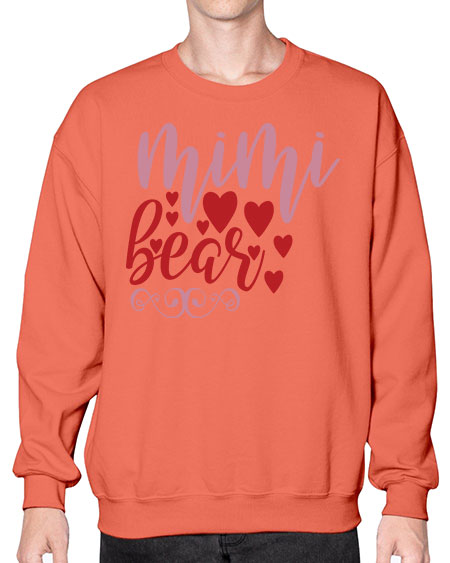 mimi bear 189# - bears - animals- Sweatshirt - Crew