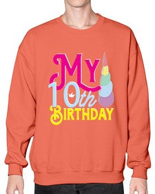 my 10th birthday 251# - unicorn- Sweatshirt - Crew