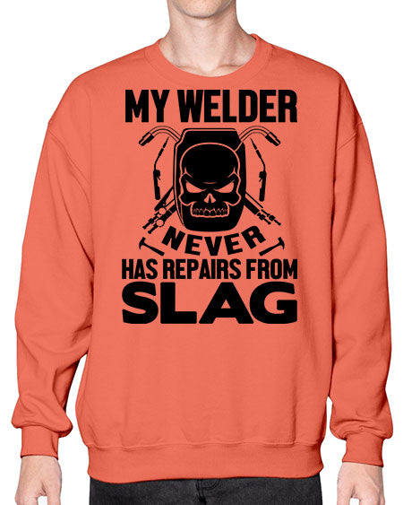 my welder never 1117# - welder- Sweatshirt - Crew