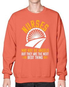 nurses may not be angels Style 1248# - nurse- Sweatshirt - Crew