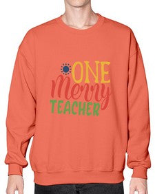 one merry teacher Style 328# - teacher- Sweatshirt - Crew