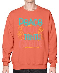 one twenty Peace out tenth grade 605# - tenth grade- Sweatshirt - Crew