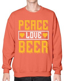 peace love beer 1475# - beer- Sweatshirt - Crew