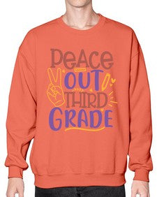 peace out third grade 645# - third grade- Sweatshirt - Crew