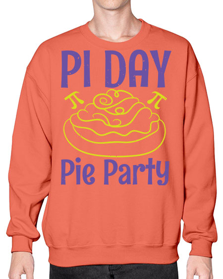 pi day pie party 38# - pi- Sweatshirt - Crew
