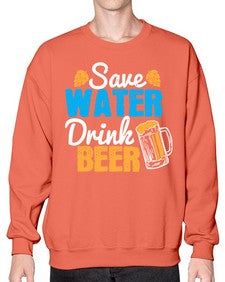 save water drink beer 1515# - beer- Sweatshirt - Crew