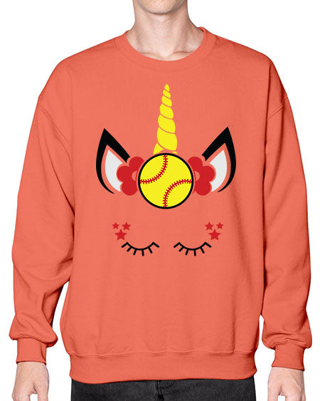 softball unicorn 400# - softball- Sweatshirt - Crew