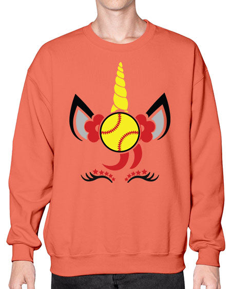 softball unicorn 401# - softball- Sweatshirt - Crew