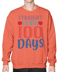 straight outta one hundred days 907# - one hundred days- Sweatshirt - Crew