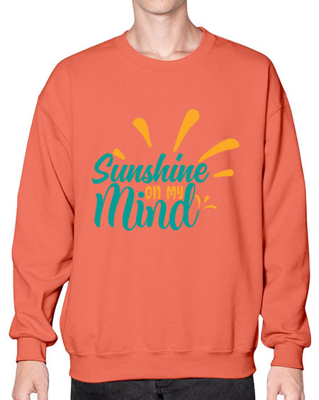 sunshine on my mind Style 74# - summer- Sweatshirt - Crew