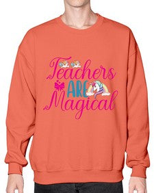 teachers are magical 429# - unicorn- Sweatshirt - Crew
