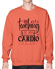 teaching is my cardio Style 401# - teacher- Sweatshirt - Crew
