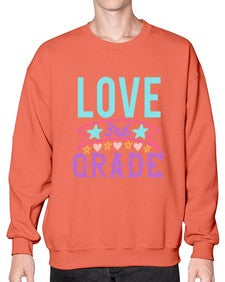 third Grade Love 968# - third grade- Sweatshirt - Crew