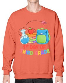 third day of third Grade 945# - third grade- Sweatshirt - Crew