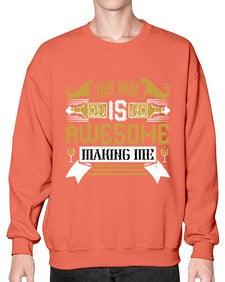 this wine is awesome making me 437# - drinking- Sweatshirt - Crew
