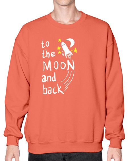 to the moon and back 9# - moon- Sweatshirt - Crew
