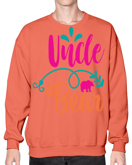 uncle bear 283# - bears - animals- Sweatshirt - Crew