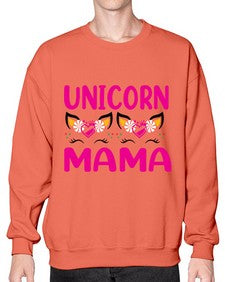 unicorn mama 473# - unicorn- Sweatshirt - Crew