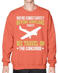 were constantly buying airplane  49# - airplane- Sweatshirt - Crew