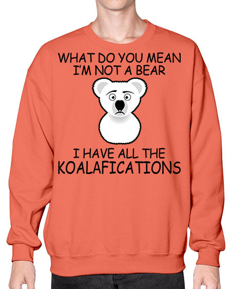 what do you mean im not a bear 287# - bears - animals- Sweatshirt - Crew