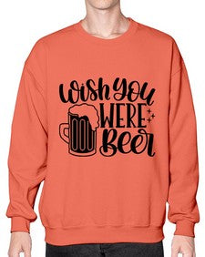 wish you were beer 1782# - beer- Sweatshirt - Crew