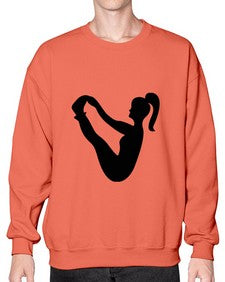 yoga pose  633# - yoga- Sweatshirt - Crew