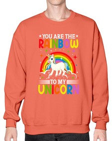 you are the rainbow to my unicorn 562# - unicorn- Sweatshirt - Crew