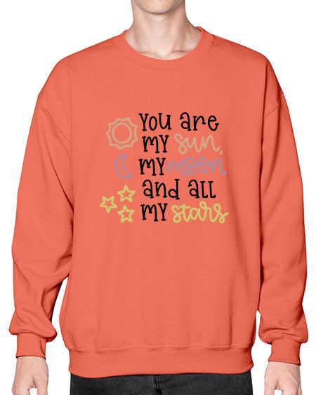 youaremysunmymoonandallmystars 1# - moon- Sweatshirt - Crew