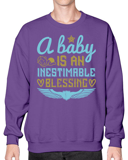 A baby is an inestimable blessing Style 259# - baby- Sweatshirt - Crew