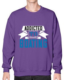 Addicted to Boating 1# - boats- Sweatshirt - Crew