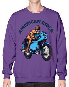American rider 7# - motorcycle- Sweatshirt - Crew