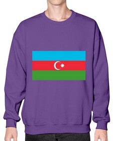 Azerbaijan 385# - world flags- Sweatshirt - Crew