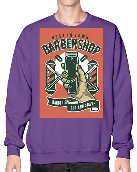 Barbershop590# - barber- Sweatshirt - Crew